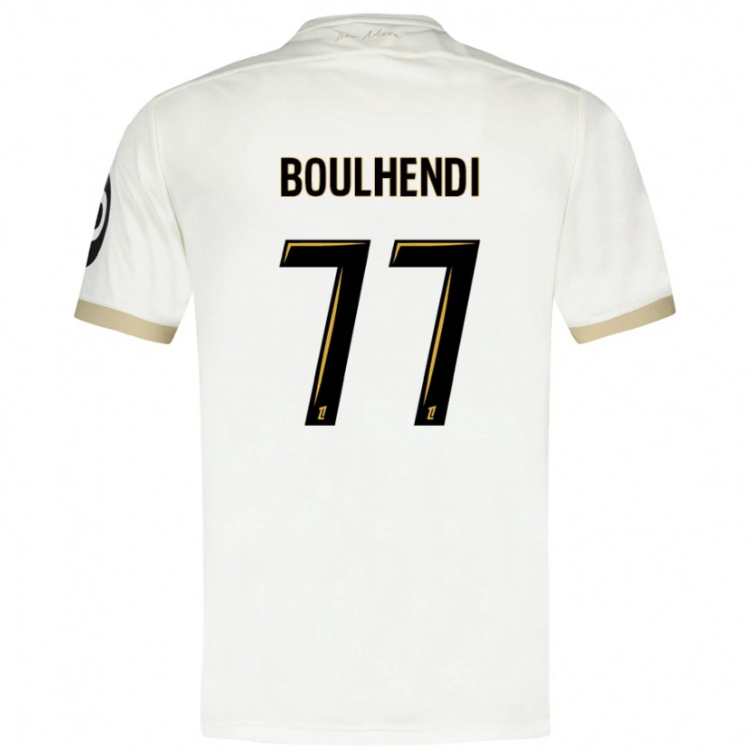 Danxen Hombre Camiseta Teddy Boulhendi #77 Blanco Dorado 2ª Equipación 2024/25 La Camisa México