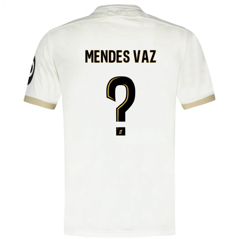 Danxen Hombre Camiseta Hernâni Mendes Vaz #0 Blanco Dorado 2ª Equipación 2024/25 La Camisa México