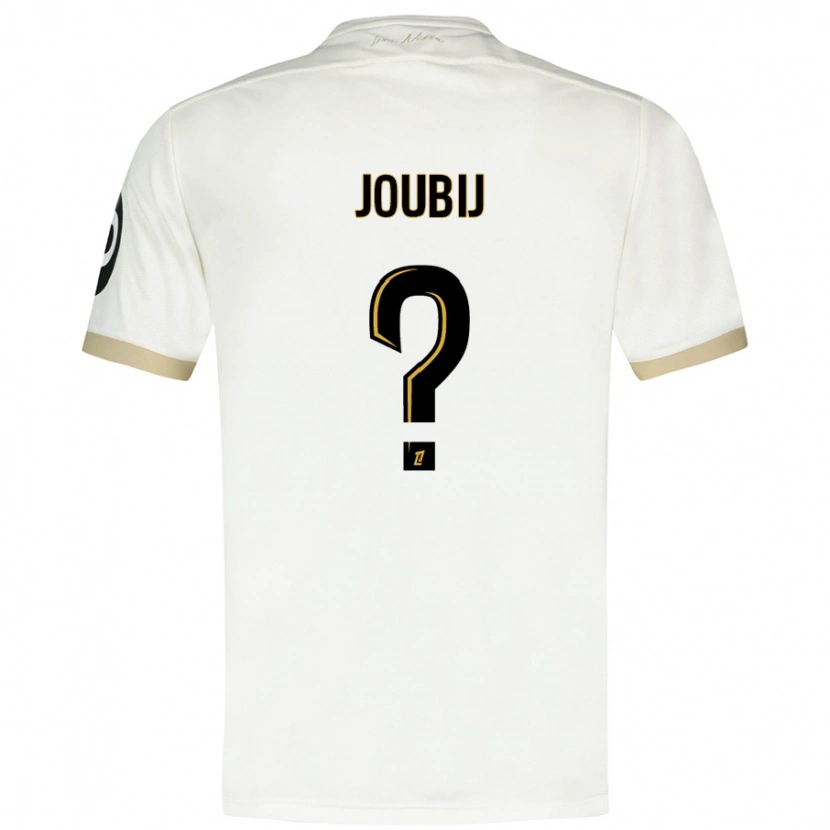 Danxen Hombre Camiseta Neil Joubij #0 Blanco Dorado 2ª Equipación 2024/25 La Camisa México
