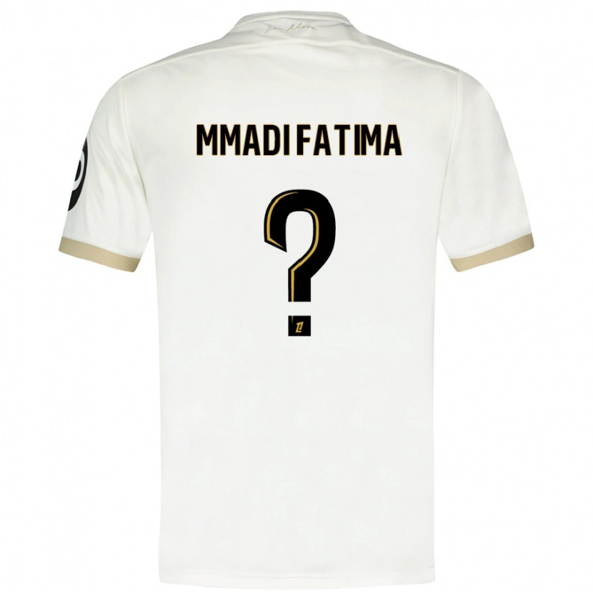 Danxen Hombre Camiseta Ismael Mmadi Fatima #0 Blanco Dorado 2ª Equipación 2024/25 La Camisa México