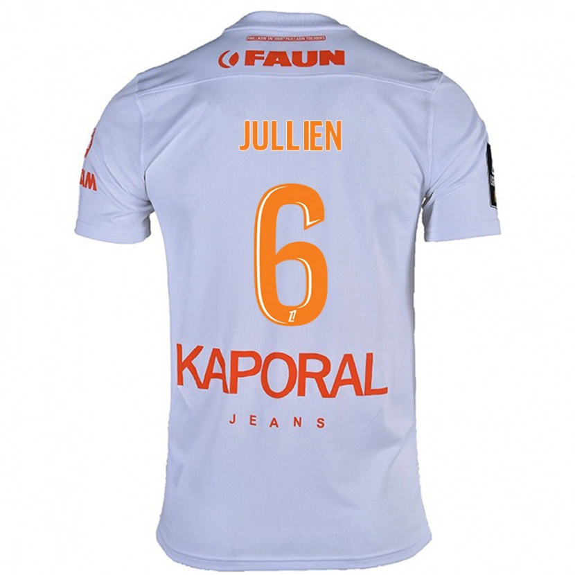Danxen Hombre Camiseta Christopher Jullien #6 Blanco 2ª Equipación 2024/25 La Camisa México