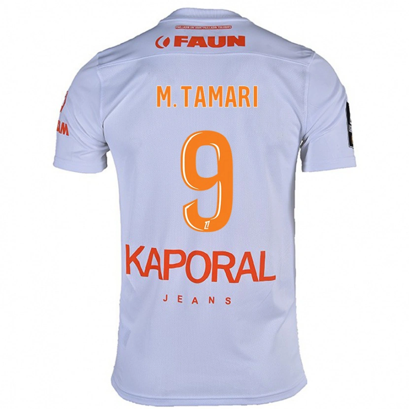 Danxen Hombre Camiseta Mousa Tamari #9 Blanco 2ª Equipación 2024/25 La Camisa México