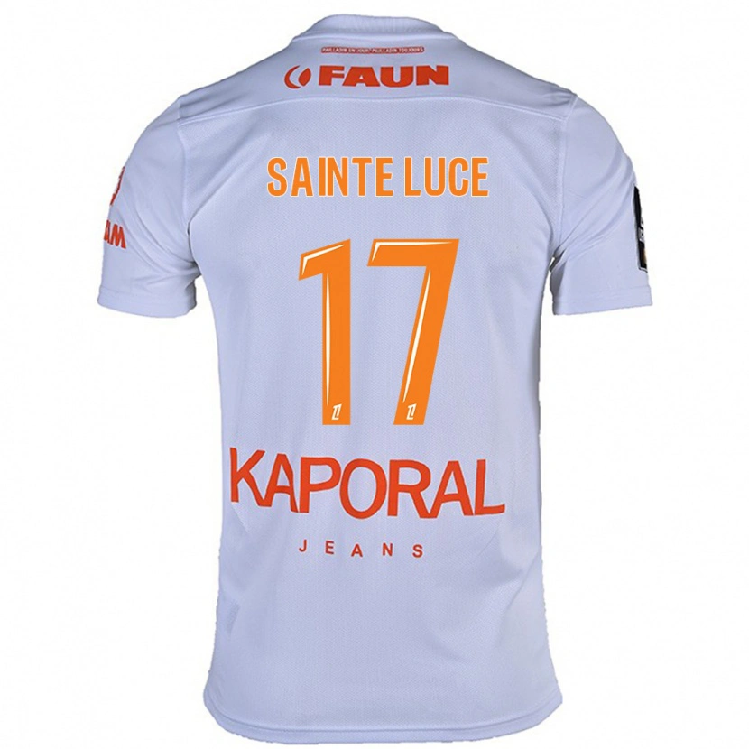 Danxen Hombre Camiseta Théo Sainte-Luce #17 Blanco 2ª Equipación 2024/25 La Camisa México