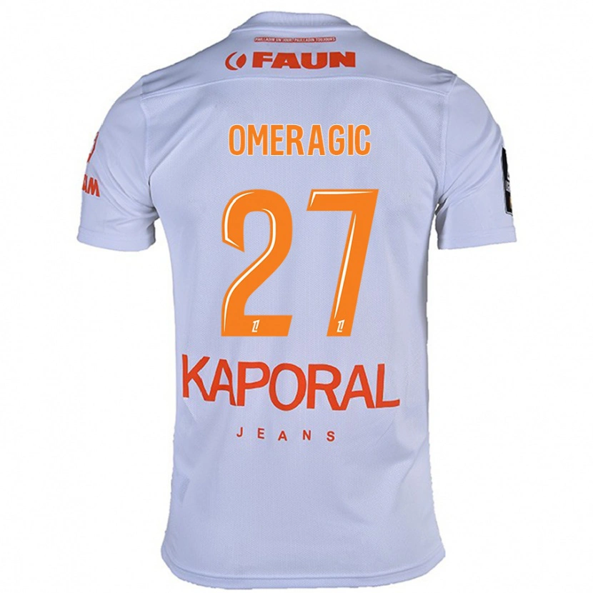 Danxen Hombre Camiseta Becir Omeragic #27 Blanco 2ª Equipación 2024/25 La Camisa México