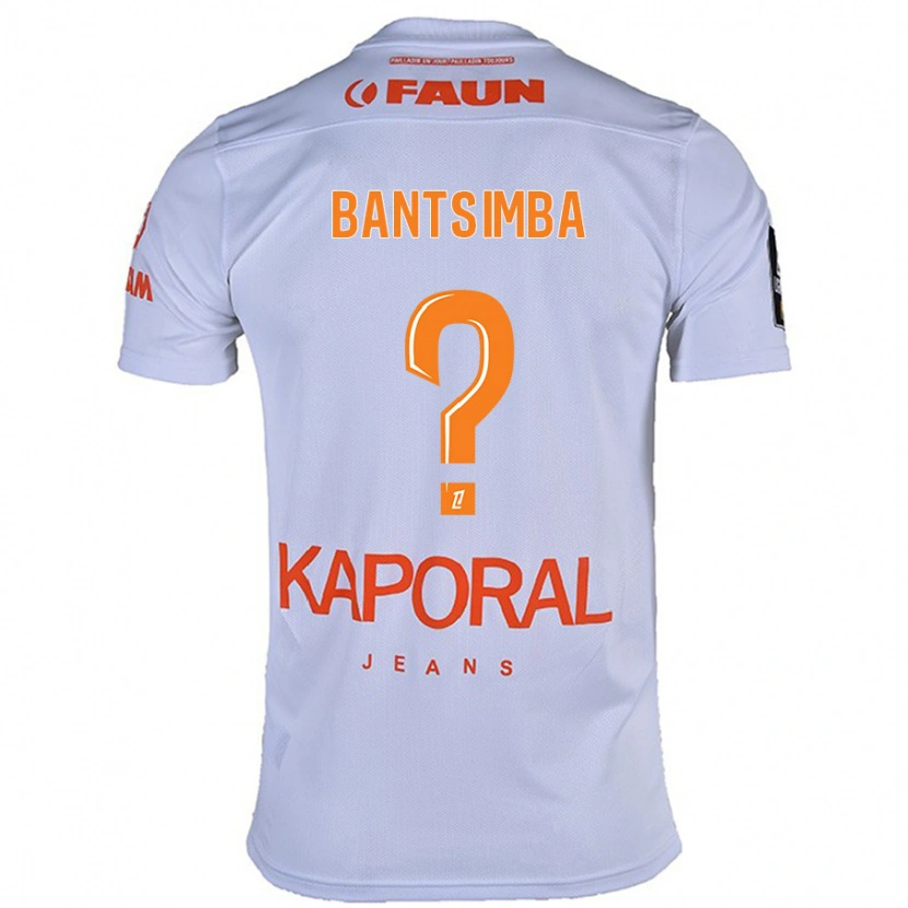 Danxen Hombre Camiseta Kéziah Bantsimba #0 Blanco 2ª Equipación 2024/25 La Camisa México