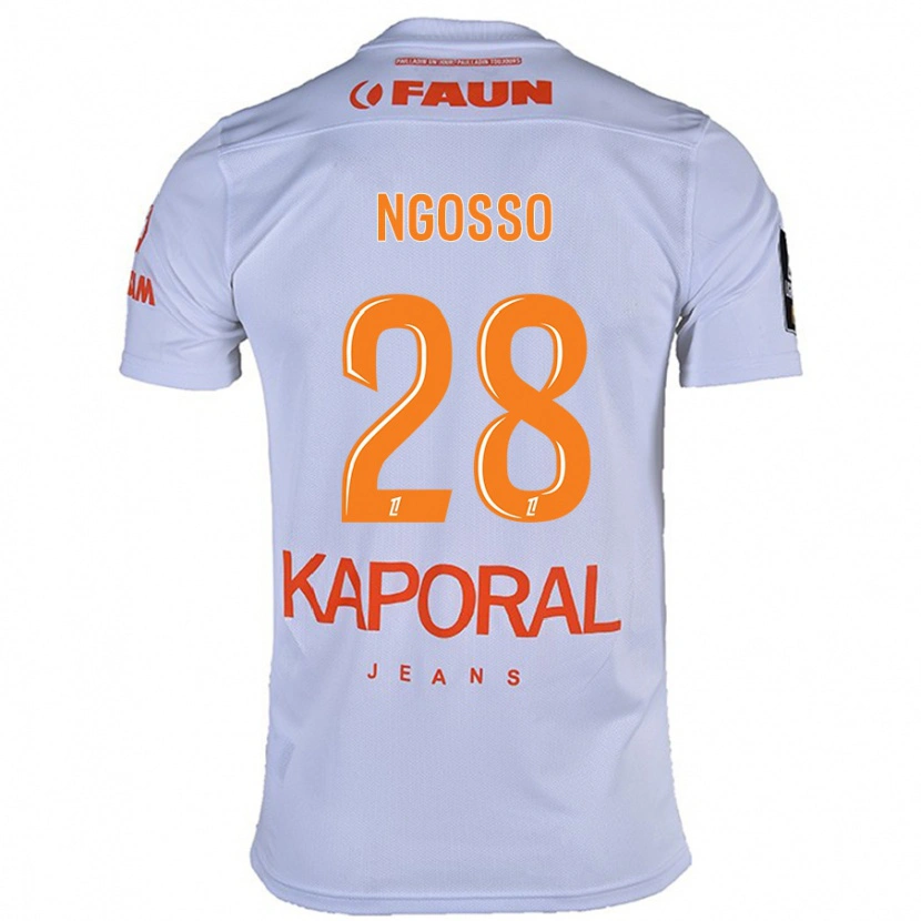 Danxen Hombre Camiseta Glenn Ngosso #28 Blanco 2ª Equipación 2024/25 La Camisa México