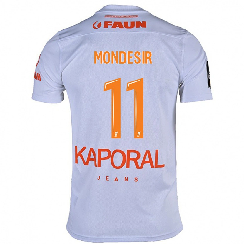 Danxen Hombre Camiseta Nérilia Mondésir #11 Blanco 2ª Equipación 2024/25 La Camisa México