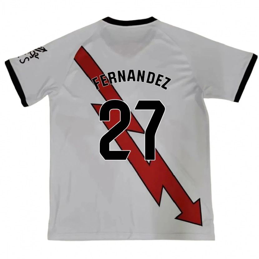 Danxen Hombre Camiseta Pelayo Fernández #27 Rojo 2ª Equipación 2024/25 La Camisa México