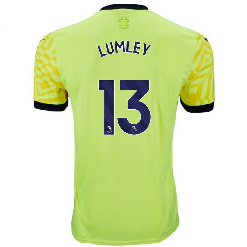 Danxen Hombre Camiseta Joe Lumley #13 Amarillo 2ª Equipación 2024/25 La Camisa México