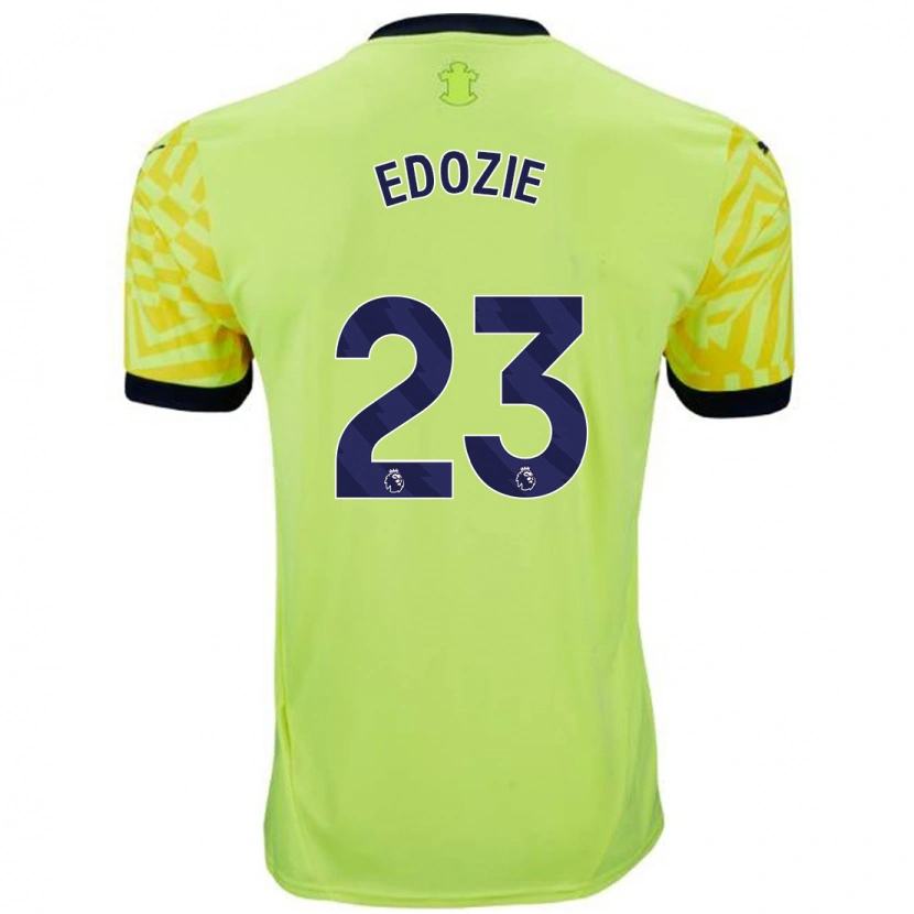 Danxen Hombre Camiseta Samuel Edozie #23 Amarillo 2ª Equipación 2024/25 La Camisa México