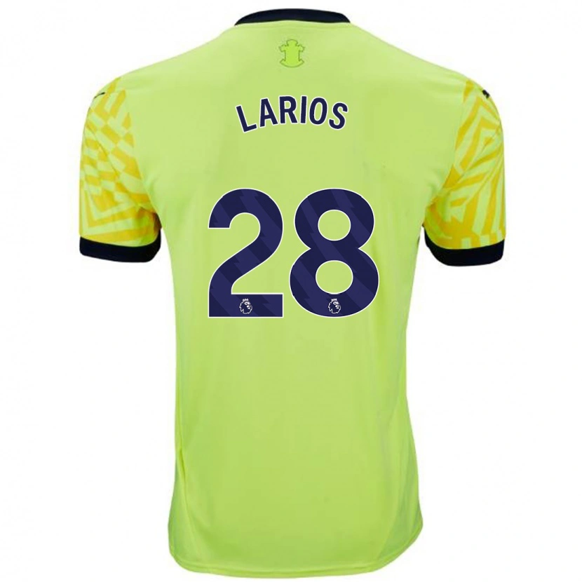 Danxen Hombre Camiseta Juan Larios #28 Amarillo 2ª Equipación 2024/25 La Camisa México