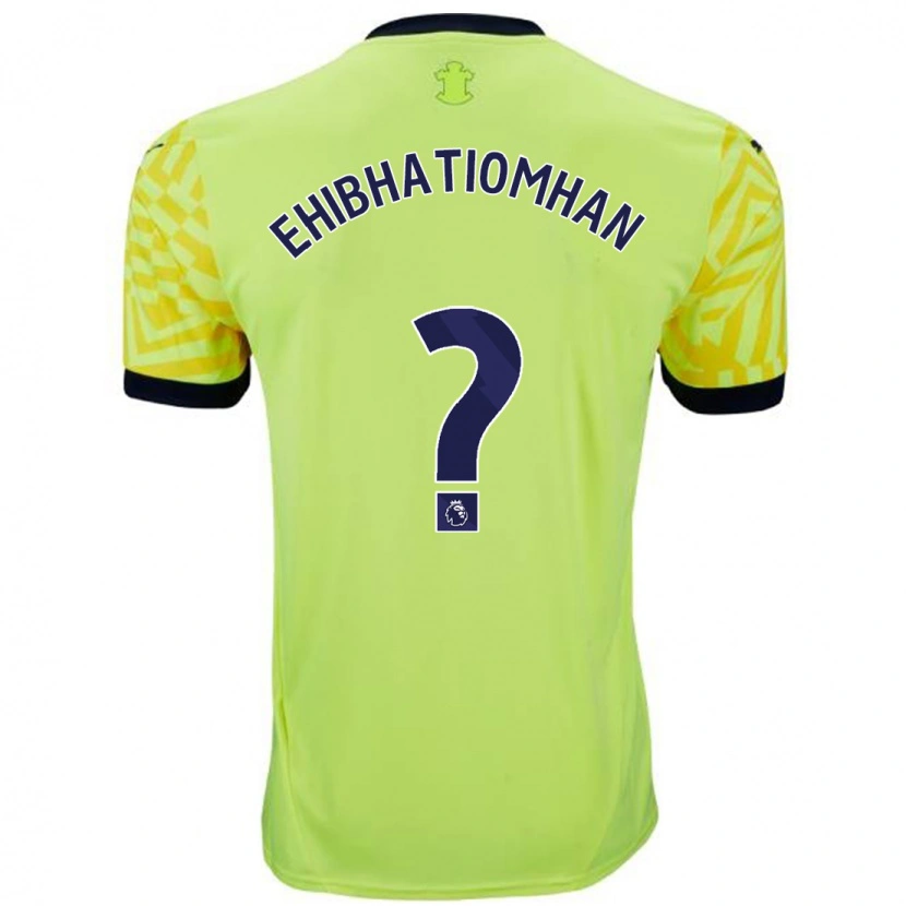 Danxen Hombre Camiseta Princewill Ehibhatiomhan #0 Amarillo 2ª Equipación 2024/25 La Camisa México