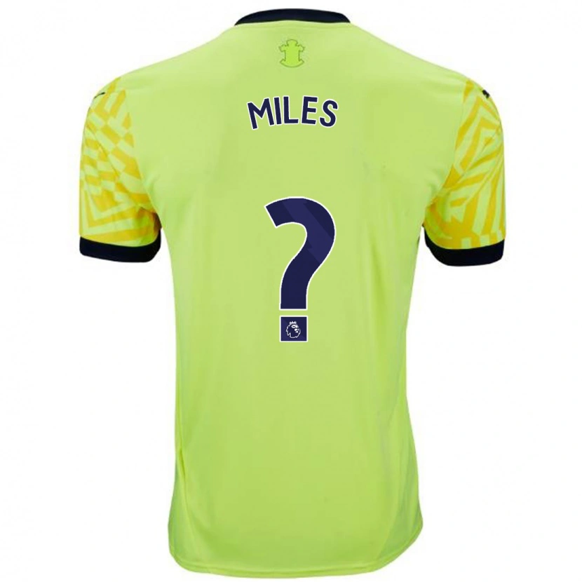 Danxen Hombre Camiseta Harrison Miles #0 Amarillo 2ª Equipación 2024/25 La Camisa México