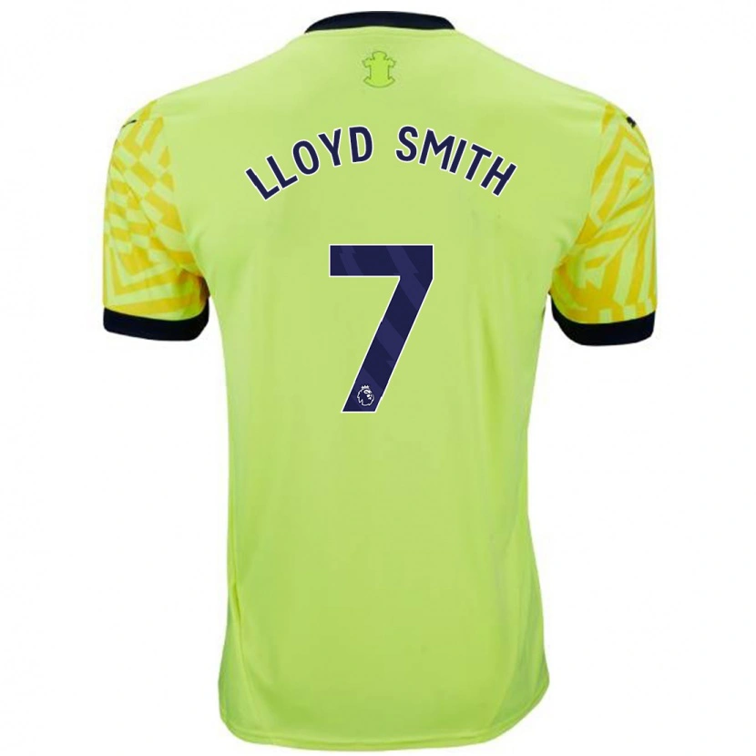Danxen Hombre Camiseta Lexi Lloyd-Smith #7 Amarillo 2ª Equipación 2024/25 La Camisa México