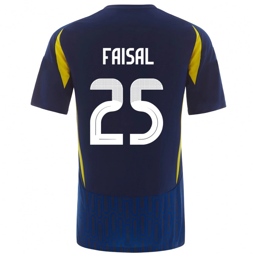 Danxen Hombre Camiseta Samira Faisal #25 Azul Amarillo 2ª Equipación 2024/25 La Camisa México