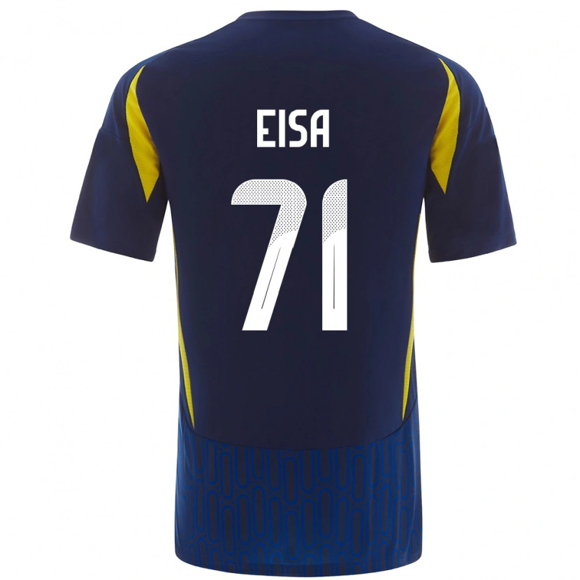 Danxen Hombre Camiseta Bayan Eisa #71 Azul Amarillo 2ª Equipación 2024/25 La Camisa México