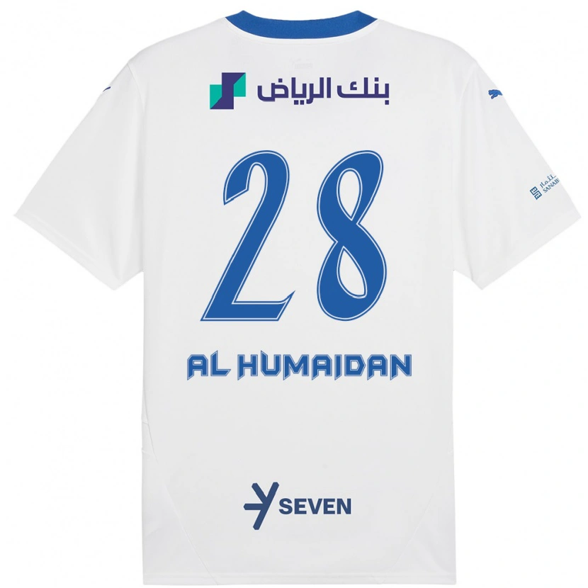 Danxen Hombre Camiseta Fay Al-Humaidan #28 Blanco Azul 2ª Equipación 2024/25 La Camisa México