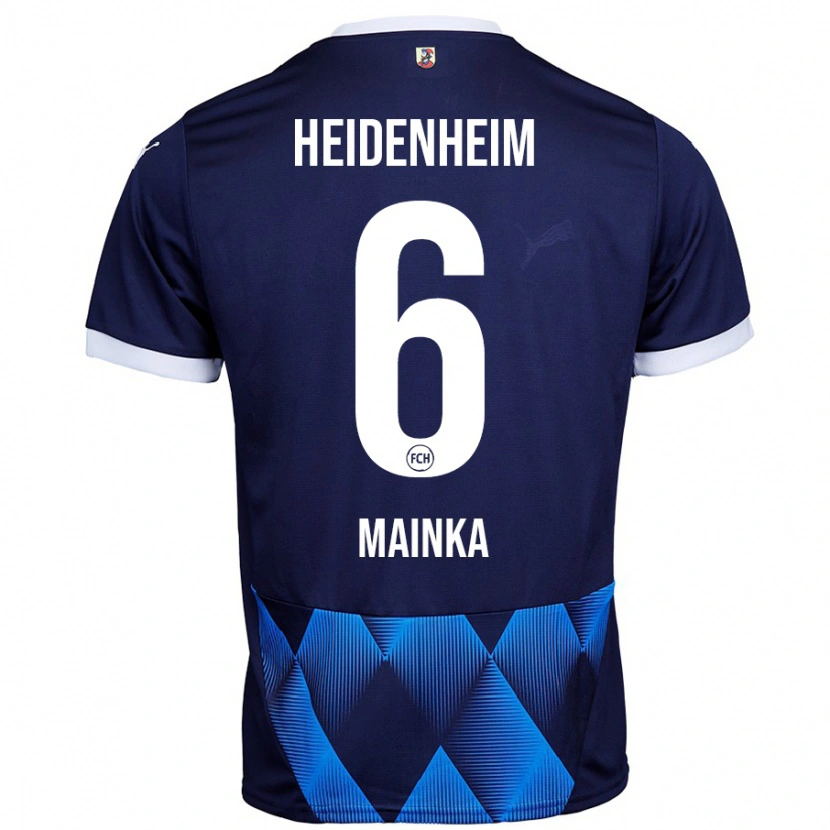 Danxen Hombre Camiseta Patrick Mainka #6 Azul Marino Oscuro 2ª Equipación 2024/25 La Camisa México