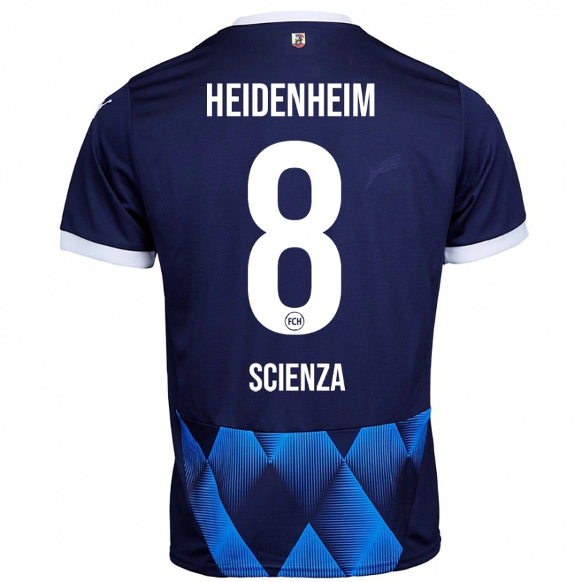 Danxen Hombre Camiseta Léo Scienza #8 Azul Marino Oscuro 2ª Equipación 2024/25 La Camisa México