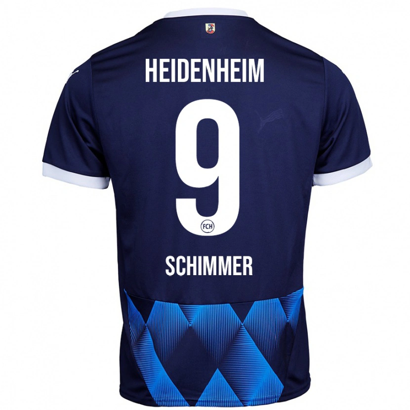 Danxen Hombre Camiseta Stefan Schimmer #9 Azul Marino Oscuro 2ª Equipación 2024/25 La Camisa México