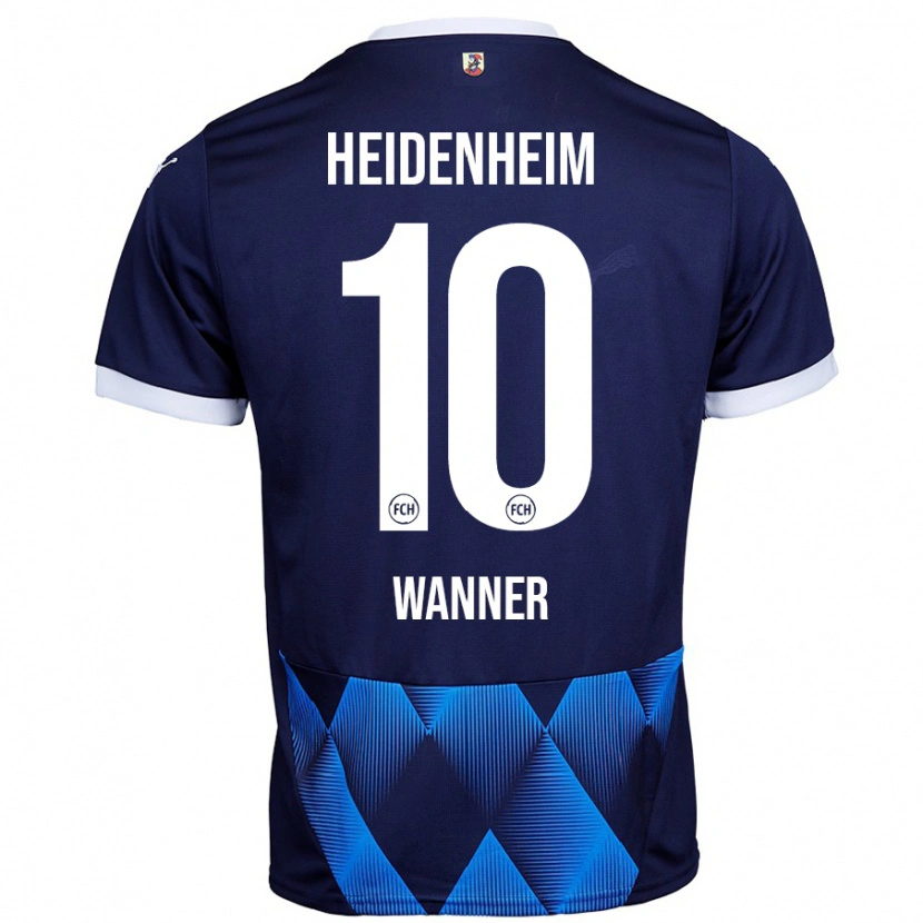 Danxen Hombre Camiseta Paul Wanner #10 Azul Marino Oscuro 2ª Equipación 2024/25 La Camisa México