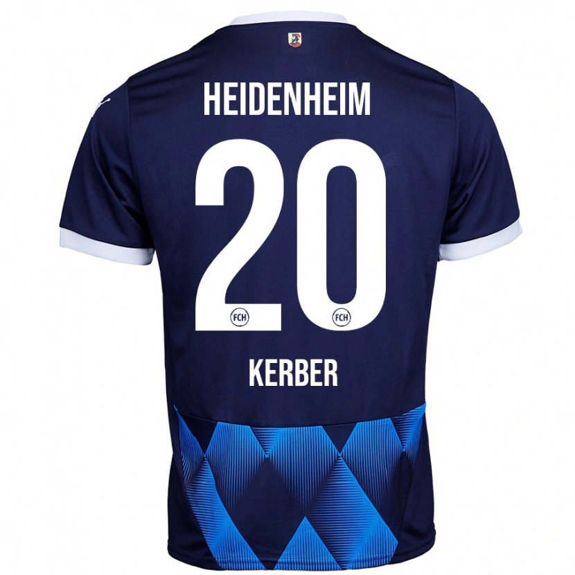 Danxen Hombre Camiseta Luca Kerber #20 Azul Marino Oscuro 2ª Equipación 2024/25 La Camisa México