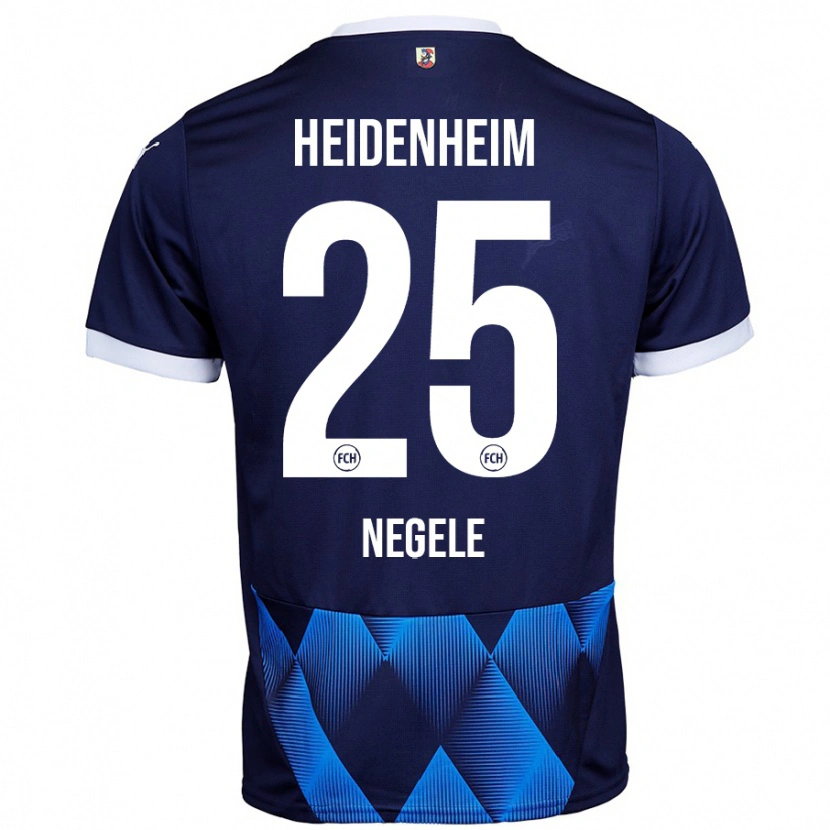 Danxen Hombre Camiseta Christopher Negele #25 Azul Marino Oscuro 2ª Equipación 2024/25 La Camisa México