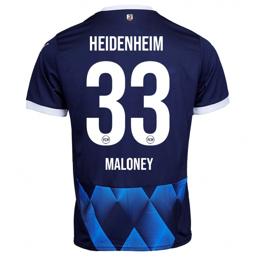 Danxen Hombre Camiseta Lennard Maloney #33 Azul Marino Oscuro 2ª Equipación 2024/25 La Camisa México
