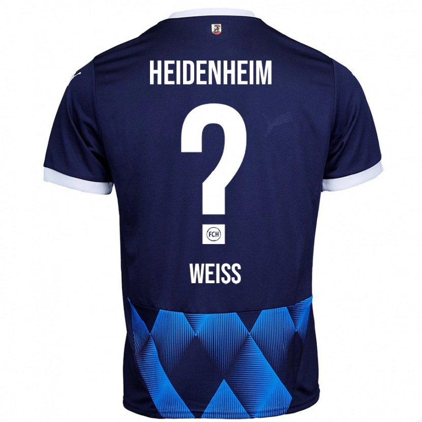 Danxen Hombre Camiseta Philipp Weiß #0 Azul Marino Oscuro 2ª Equipación 2024/25 La Camisa México