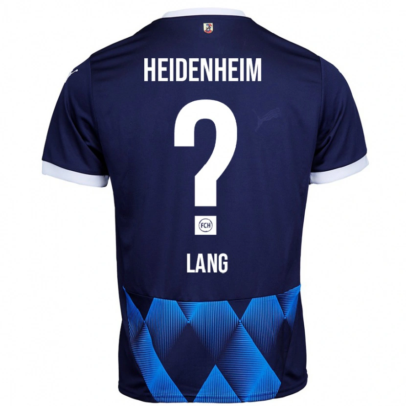 Danxen Hombre Camiseta Jarne Lang #0 Azul Marino Oscuro 2ª Equipación 2024/25 La Camisa México