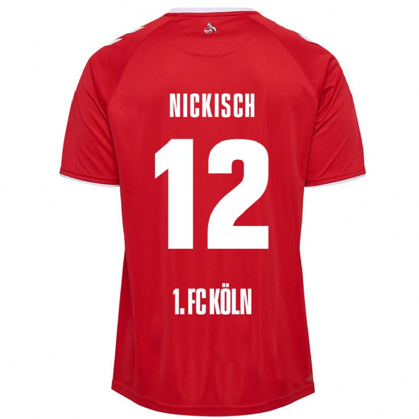 Danxen Hombre Camiseta Jonas Nickisch #12 Rojo Blanco 2ª Equipación 2024/25 La Camisa México