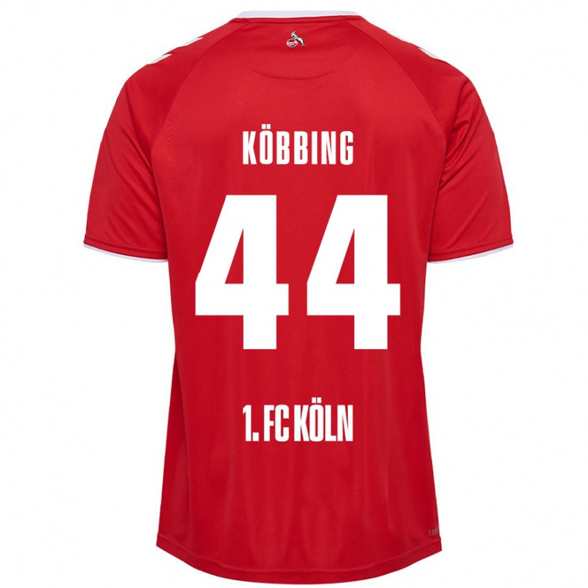 Danxen Hombre Camiseta Matthias Köbbing #44 Rojo Blanco 2ª Equipación 2024/25 La Camisa México