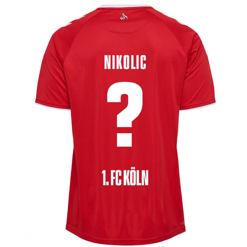 Danxen Hombre Camiseta Milan Nikolic #0 Rojo Blanco 2ª Equipación 2024/25 La Camisa México