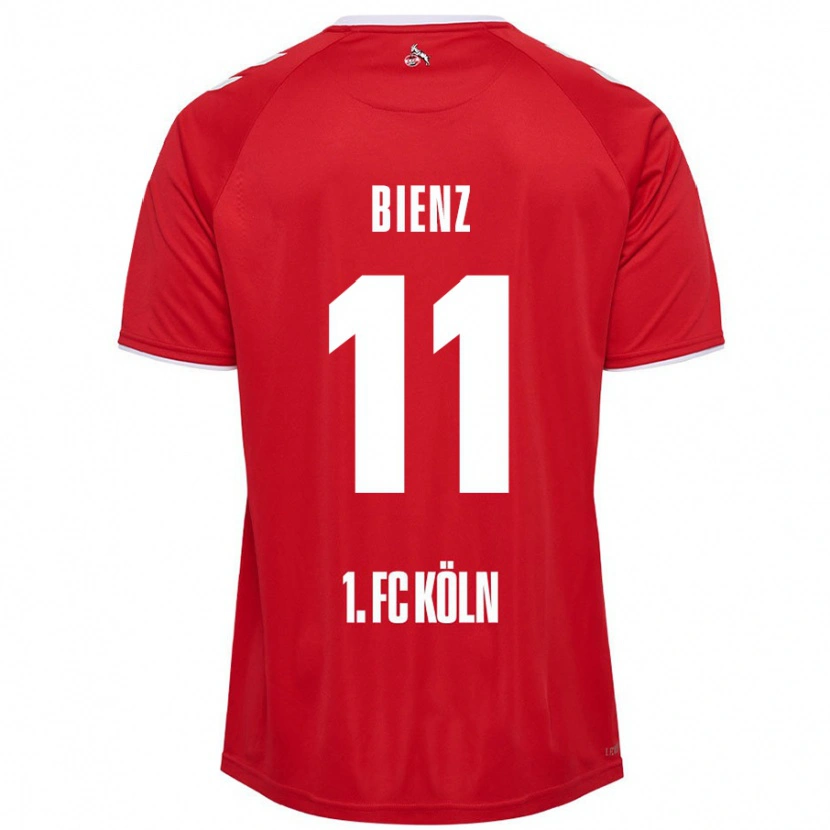Danxen Hombre Camiseta Alena Bienz #11 Rojo Blanco 2ª Equipación 2024/25 La Camisa México