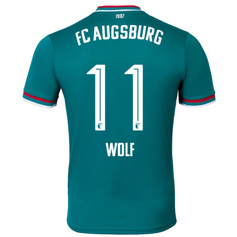 Danxen Hombre Camiseta Marius Wolf #11 Verde Oscuro 2ª Equipación 2024/25 La Camisa México
