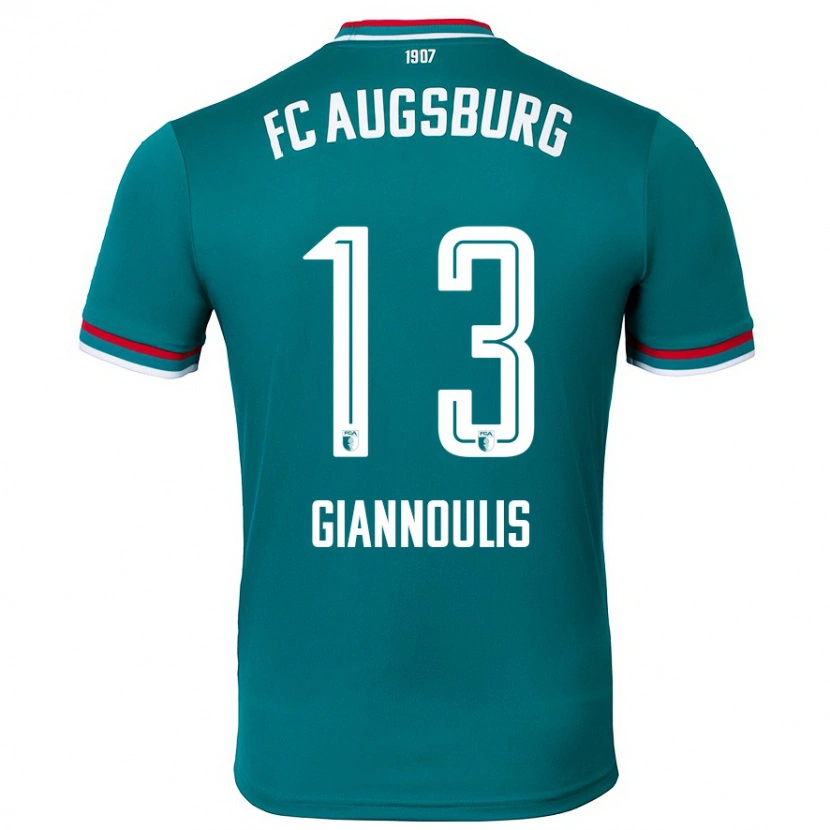 Danxen Hombre Camiseta Dimitrios Giannoulis #13 Verde Oscuro 2ª Equipación 2024/25 La Camisa México