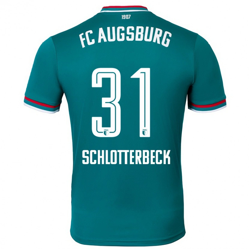 Danxen Hombre Camiseta Keven Schlotterbeck #31 Verde Oscuro 2ª Equipación 2024/25 La Camisa México