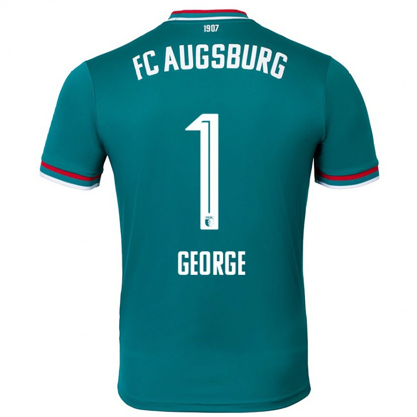 Danxen Hombre Camiseta Noah George #1 Verde Oscuro 2ª Equipación 2024/25 La Camisa México
