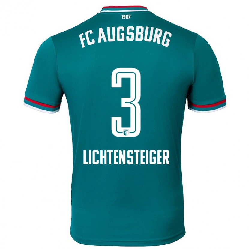 Danxen Hombre Camiseta David Lichtensteiger #3 Verde Oscuro 2ª Equipación 2024/25 La Camisa México