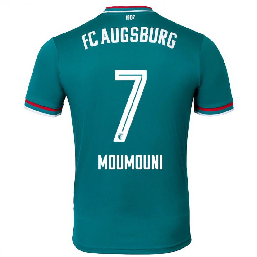 Danxen Hombre Camiseta Faris Moumouni #7 Verde Oscuro 2ª Equipación 2024/25 La Camisa México