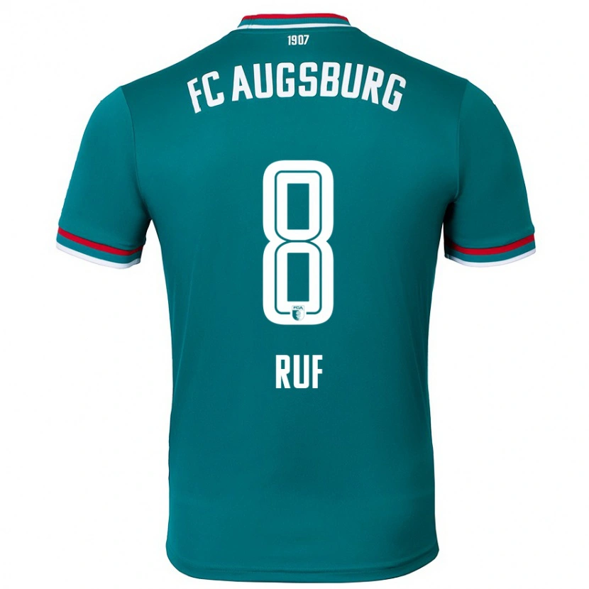 Danxen Hombre Camiseta Jonas Ruf #8 Verde Oscuro 2ª Equipación 2024/25 La Camisa México