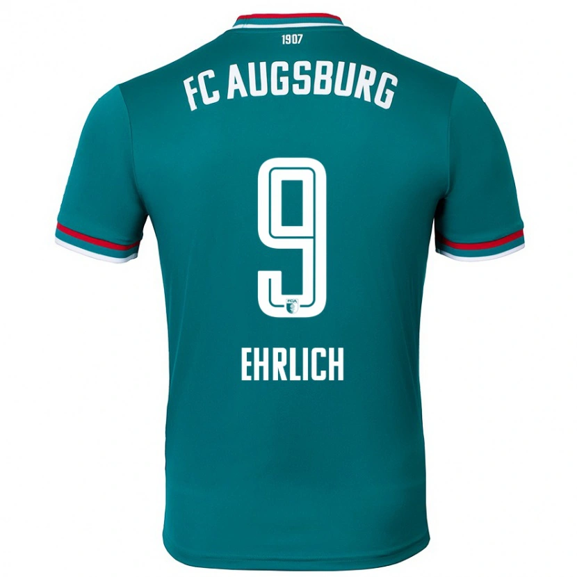 Danxen Hombre Camiseta Lucas Ehrlich #9 Verde Oscuro 2ª Equipación 2024/25 La Camisa México