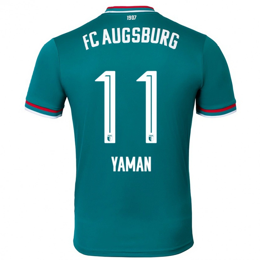 Danxen Hombre Camiseta Kerim Yaman #11 Verde Oscuro 2ª Equipación 2024/25 La Camisa México