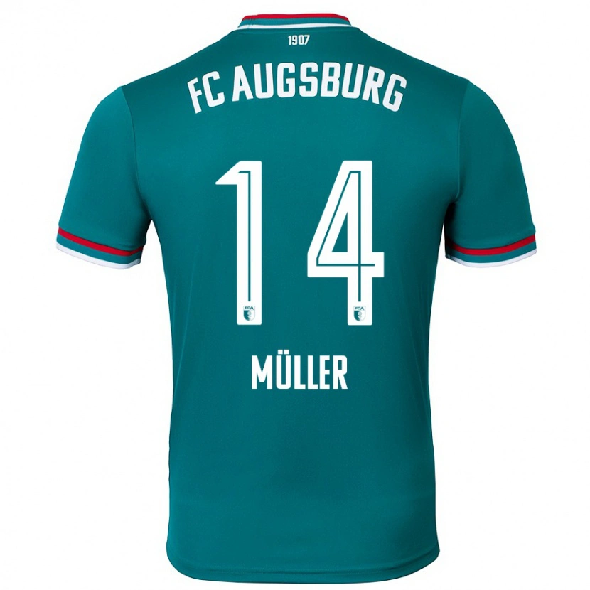 Danxen Hombre Camiseta Mato Müller #14 Verde Oscuro 2ª Equipación 2024/25 La Camisa México