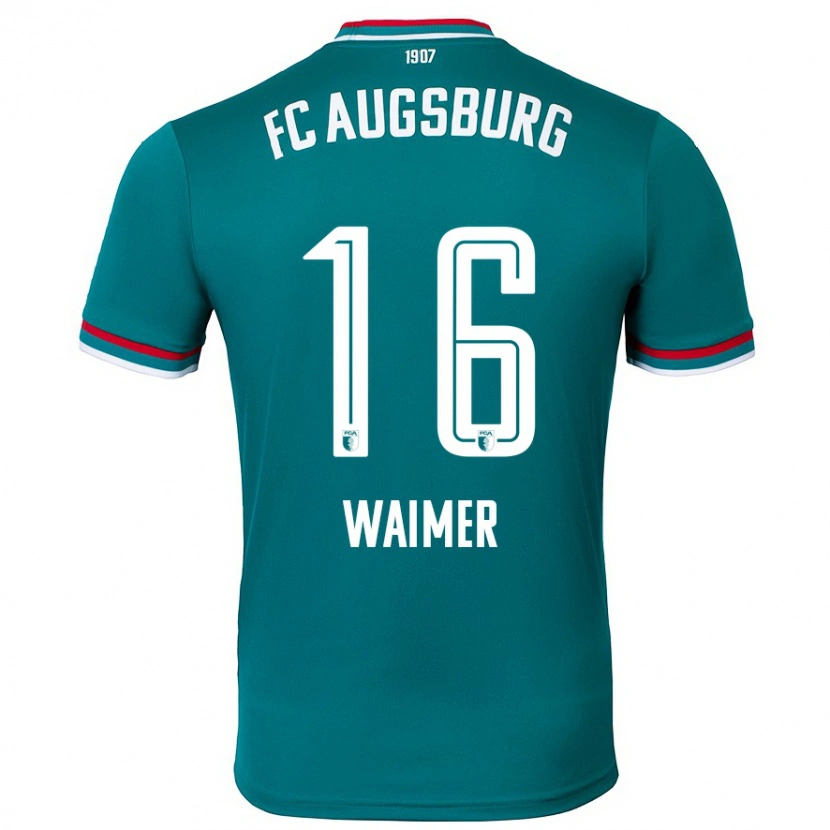 Danxen Hombre Camiseta Johannes Waimer #16 Verde Oscuro 2ª Equipación 2024/25 La Camisa México