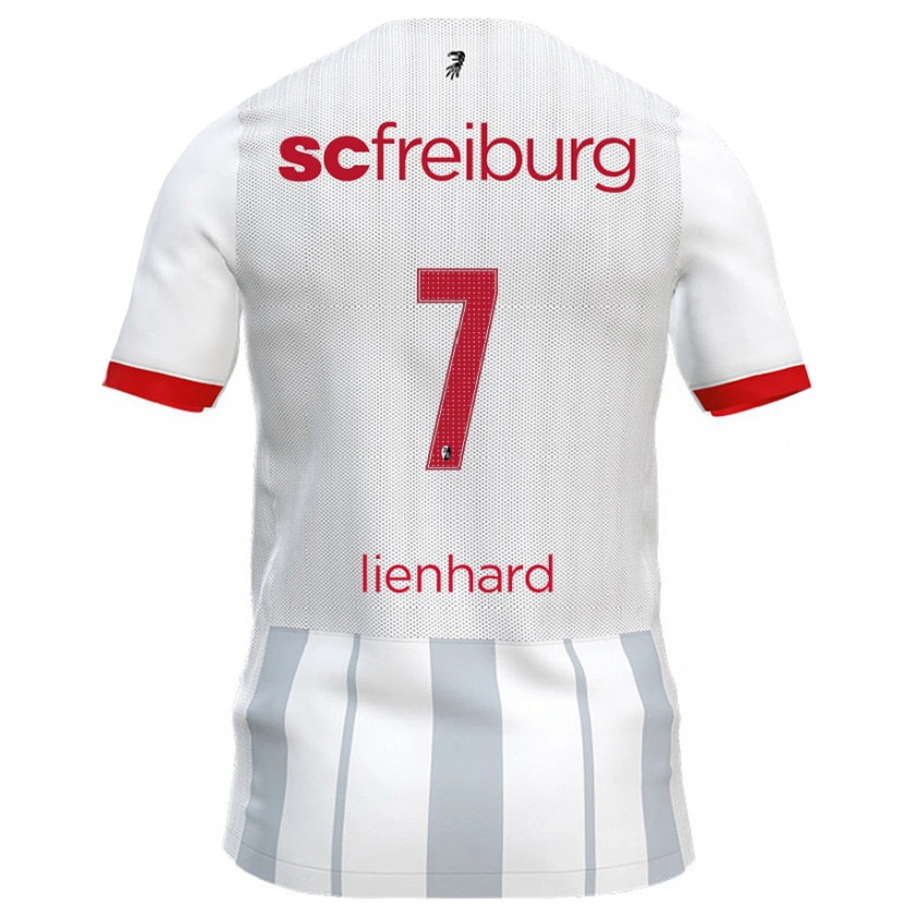 Danxen Hombre Camiseta Patrick Lienhard #7 Blanco Gris 2ª Equipación 2024/25 La Camisa México