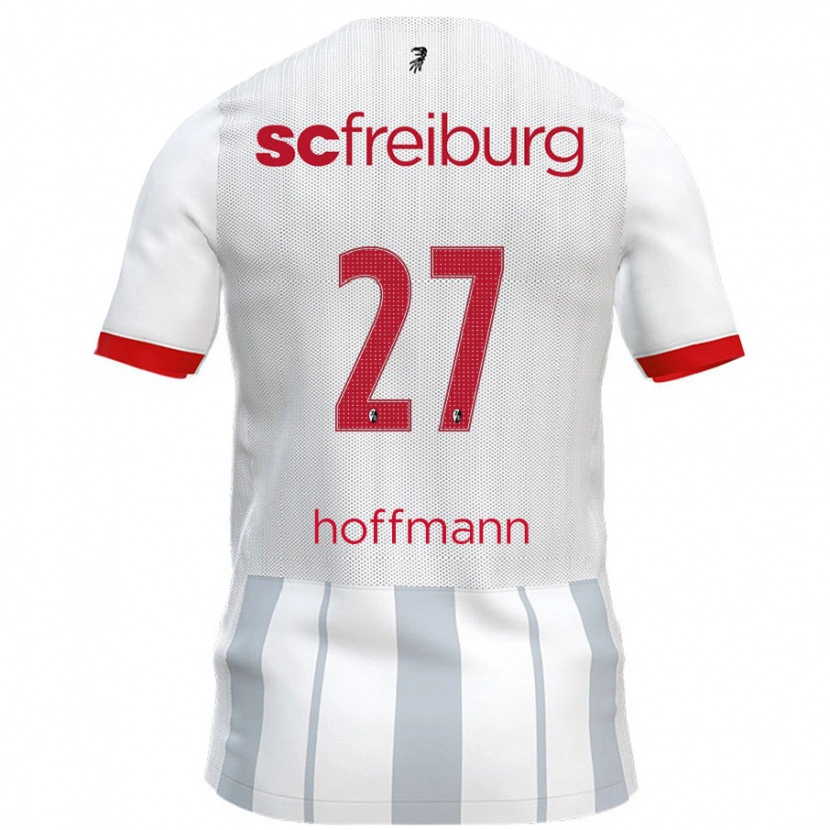 Danxen Hombre Camiseta Giovanna Hoffmann #27 Blanco Gris 2ª Equipación 2024/25 La Camisa México