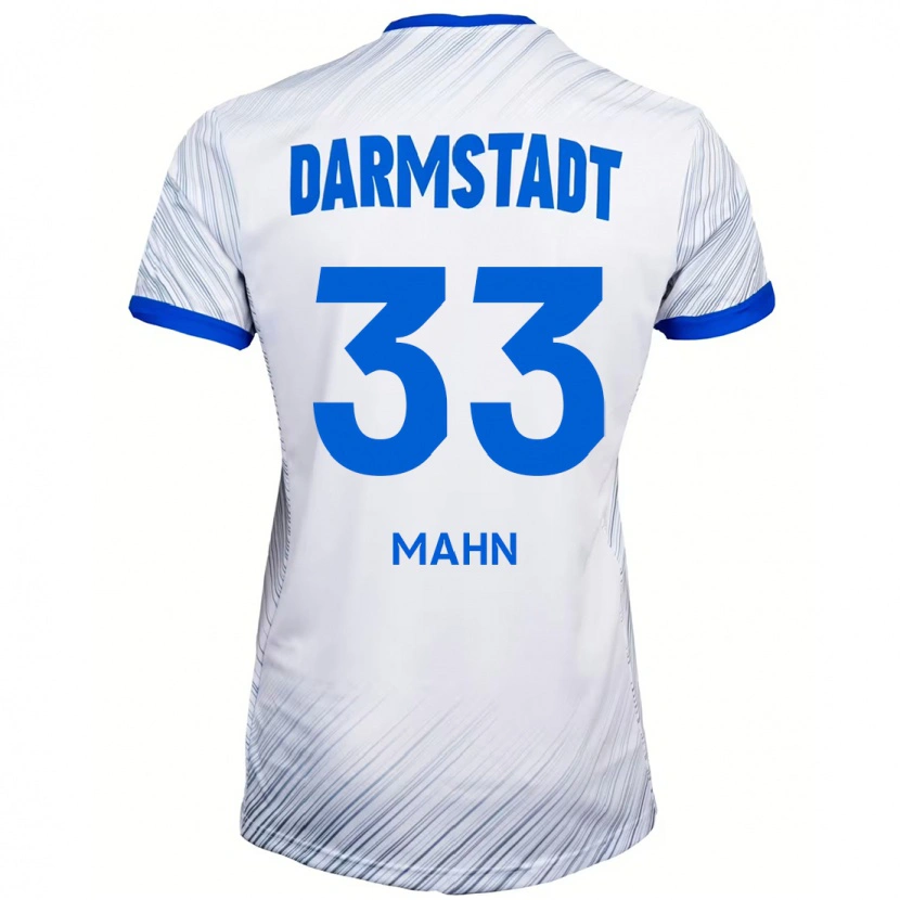 Danxen Hombre Camiseta Jeremy Mahn #33 Blanco Azul 2ª Equipación 2024/25 La Camisa México