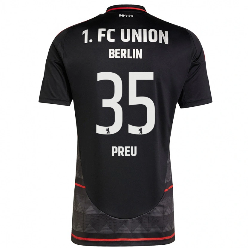 Danxen Hombre Camiseta David Preu #35 Negro 2ª Equipación 2024/25 La Camisa México