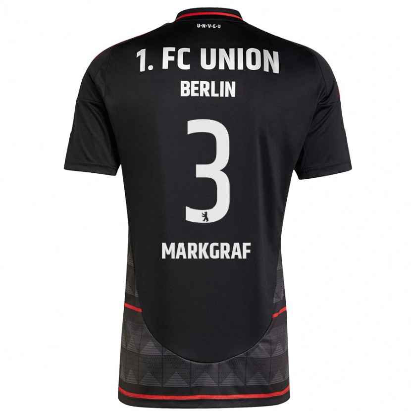 Danxen Hombre Camiseta Andrik Markgraf #3 Negro 2ª Equipación 2024/25 La Camisa México